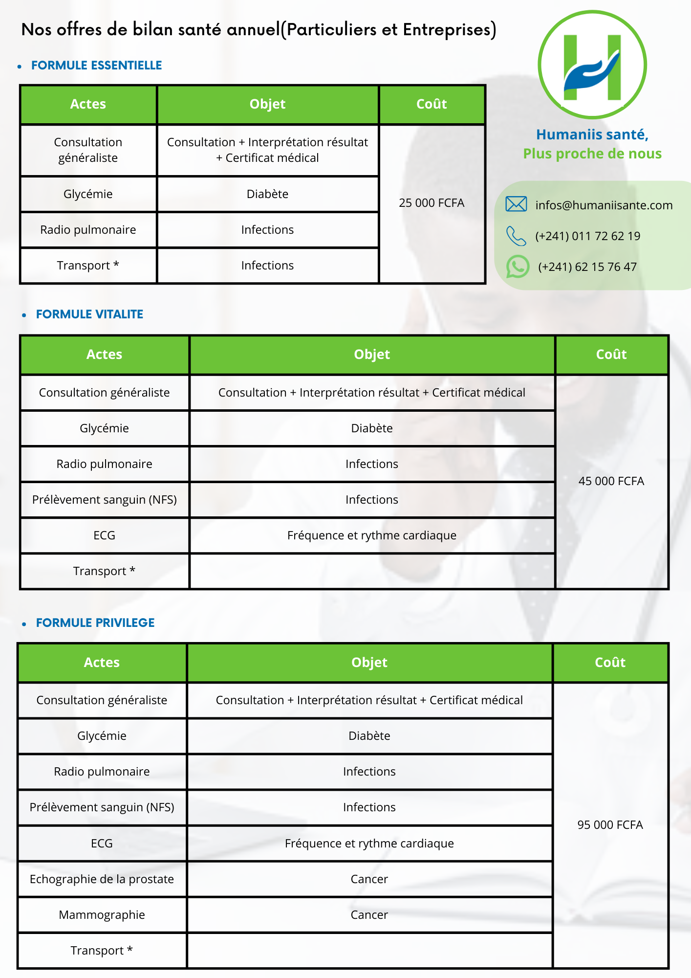 Flyer Fonds santé 3ème Âge